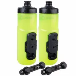 Fidlock TWIST Yellow (gelb) Trinkflasche + Flaschenhalter (neue Version, Ohne Gravity Kit)