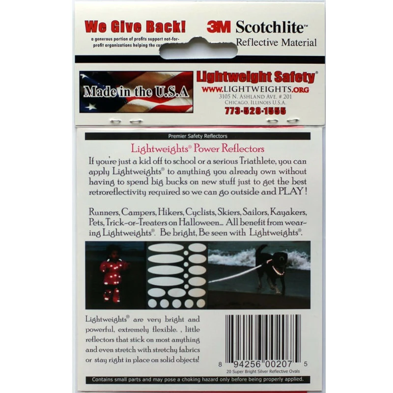 Lightweights 3M Reflexaufkleber Für Bekleidung 20 Stück 4 Lightweights 3M Reflexaufkleber Für Bekleidung 20 Stück – Bild 2