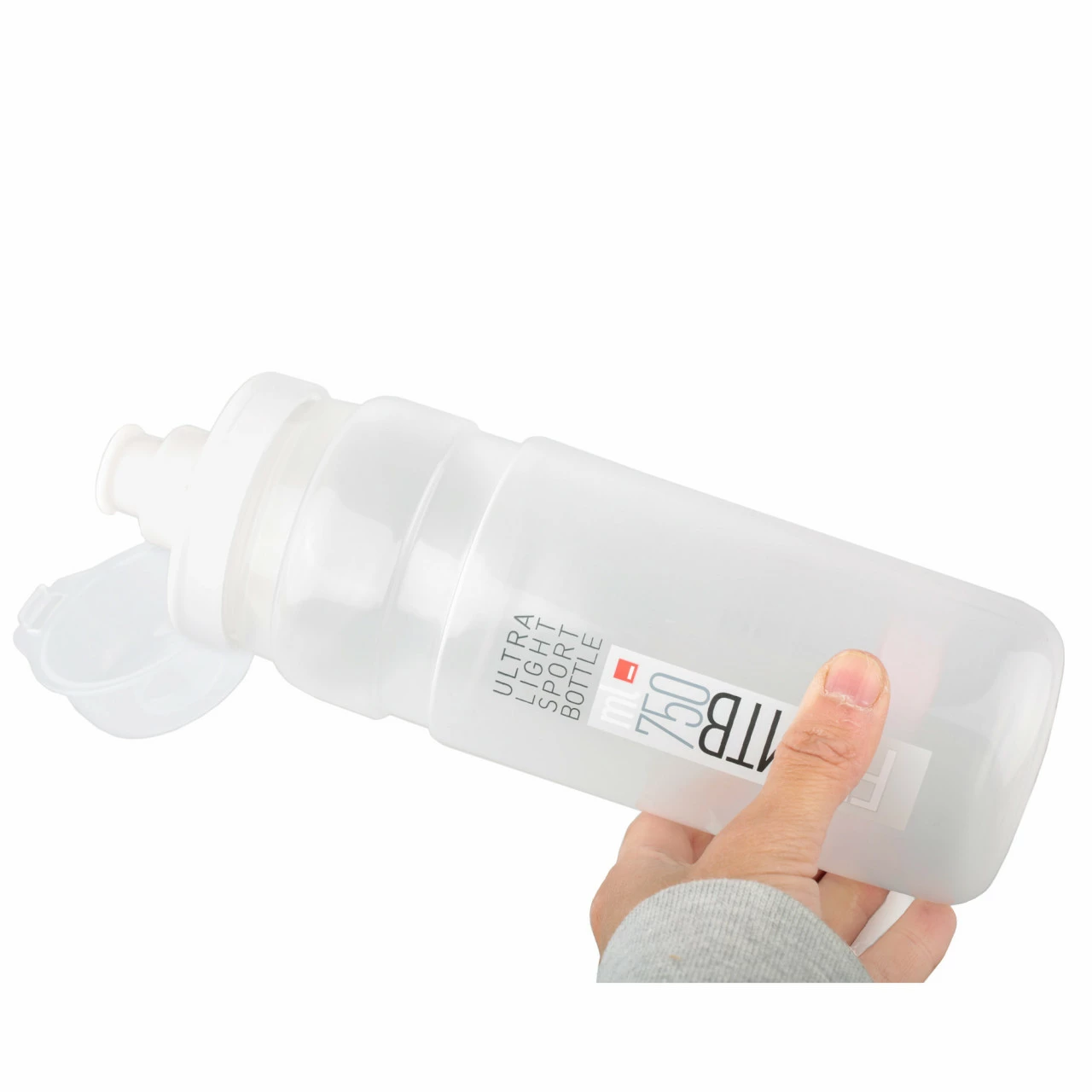 Elite Trinkflasche Fly MTB 750 Ml Transparent-Grau 4 Elite Trinkflasche Fly MTB 750 Ml Transparent-Grau – Bild 2