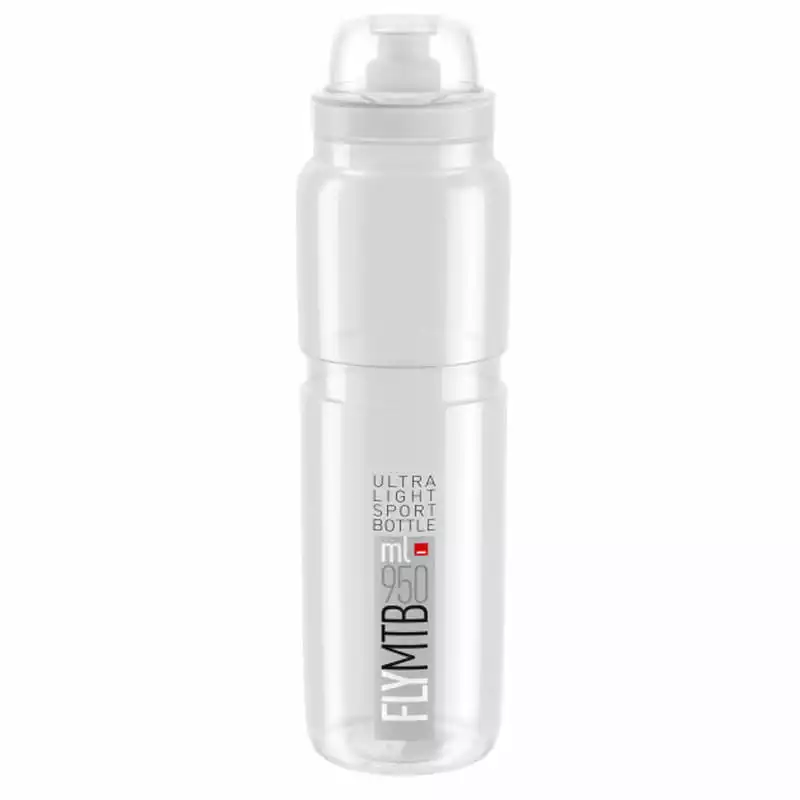 Elite Trinkflasche Fly MTB 950 Ml Transparent-Grau 3 Elite Trinkflasche Fly MTB 950 Ml Transparent-Grau