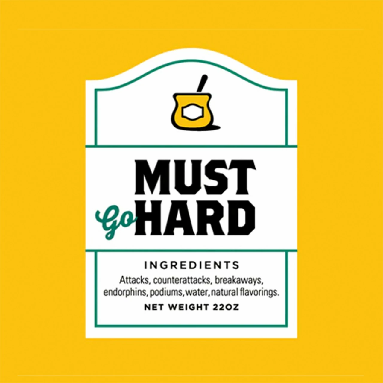 Spurcycle Must Go Hard Wasserflasche 650 Ml - Gelb 4 Spurcycle Must Go Hard Wasserflasche 650 Ml - Gelb – Bild 2